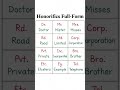 Full Form Quiz🤓 l Common English Abbreviations l shorts#fullform#english#education#trending#summer