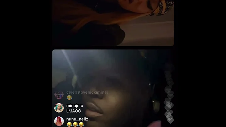 Nicki Minaj with Saucy Santana , asking for a feature on Instagram Live 10/14/21