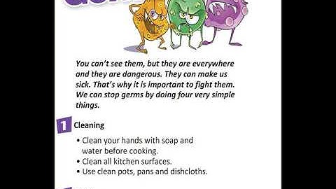 Germs (Text) Excel 6 Module 5