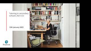 Secondary Pearson Tutoring webinar 2021/2022