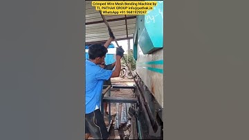Crimped Wire Mesh Bending Machine by TL PATHAK GROUP