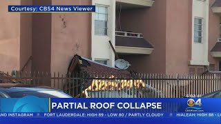 Partial Roof Collapse At NW Miami-Dade Condo