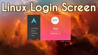 Make Linux Login Look Better than Windows | LightDM Config screenshot 1