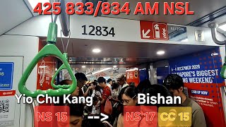 Information [SMRT] (SG biggest running ads!) R151 833/834 NSL from YCK to Bishan (》NS28 Marina South Pier Bound) News