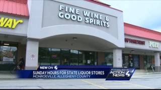 94 liquor stores open doors on Sunday for the first time