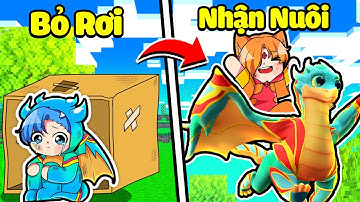 HUY NOOB RỒNG ĐƯỢC NHẬN NUÔI BỞI HOÀNG TỬ LỬA JACK TRONG MINECRAFT*HUY NOOB SỐNG TRONG CUNG ĐIỆN 🐲🏰