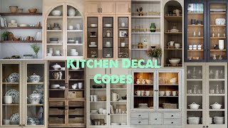 Kitchen Cabinet Decal Codes| Bloxburg, Berry Avenue and Work at a Pizza Place etc.