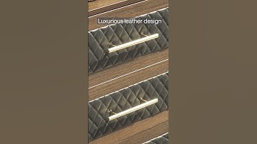 Introducing the Wooden and Leather file Cabinet! #tribesigns #home #design