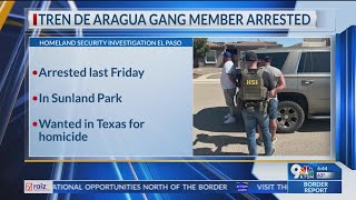 Tren de Aragua gang member arrested in Sunland Park