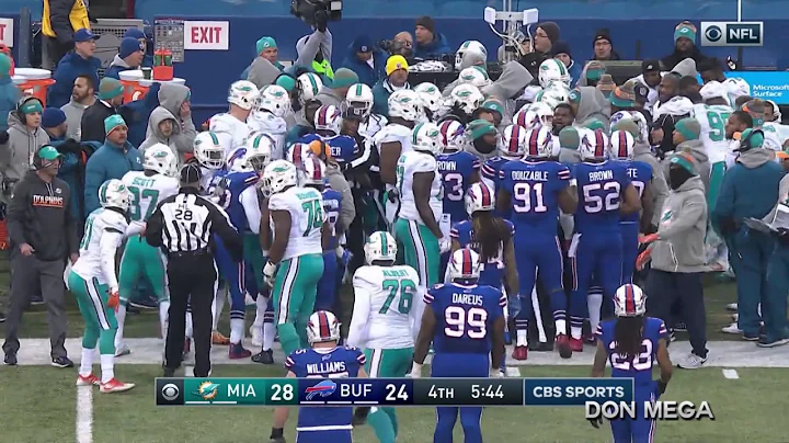 Bills Kicker Dan Carpenter Taunts Miami Player Sta...