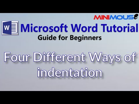 Microsoft Word Indent