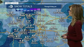 Denver's next storm system could bring 2 to 4 inches of snow through Friday