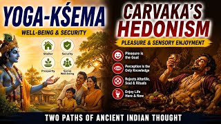 Yoga-Kśema & Carvaka Hedonism Explained | Indian Philosophy in Simple Terms