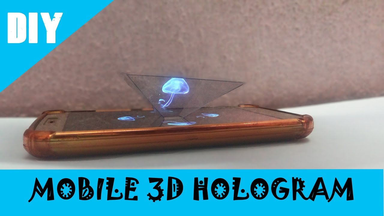How to make 3D HOLOGRAM - DIY for mobile - YouTube