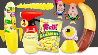 Yellow Banana Food Mukbang 바나나 음식 먹방 Dona 도나