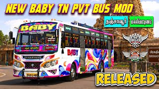 BABY Tn Pvt Bus Mod Livery|Released|Download|Bussid & Bussin #rsgamingupdates#bussid#bus#mod#gaming screenshot 3