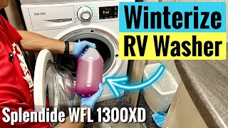 How To Winterize Rv Washer Splendide Wfl1300Xd Step-By-Step Tutorial