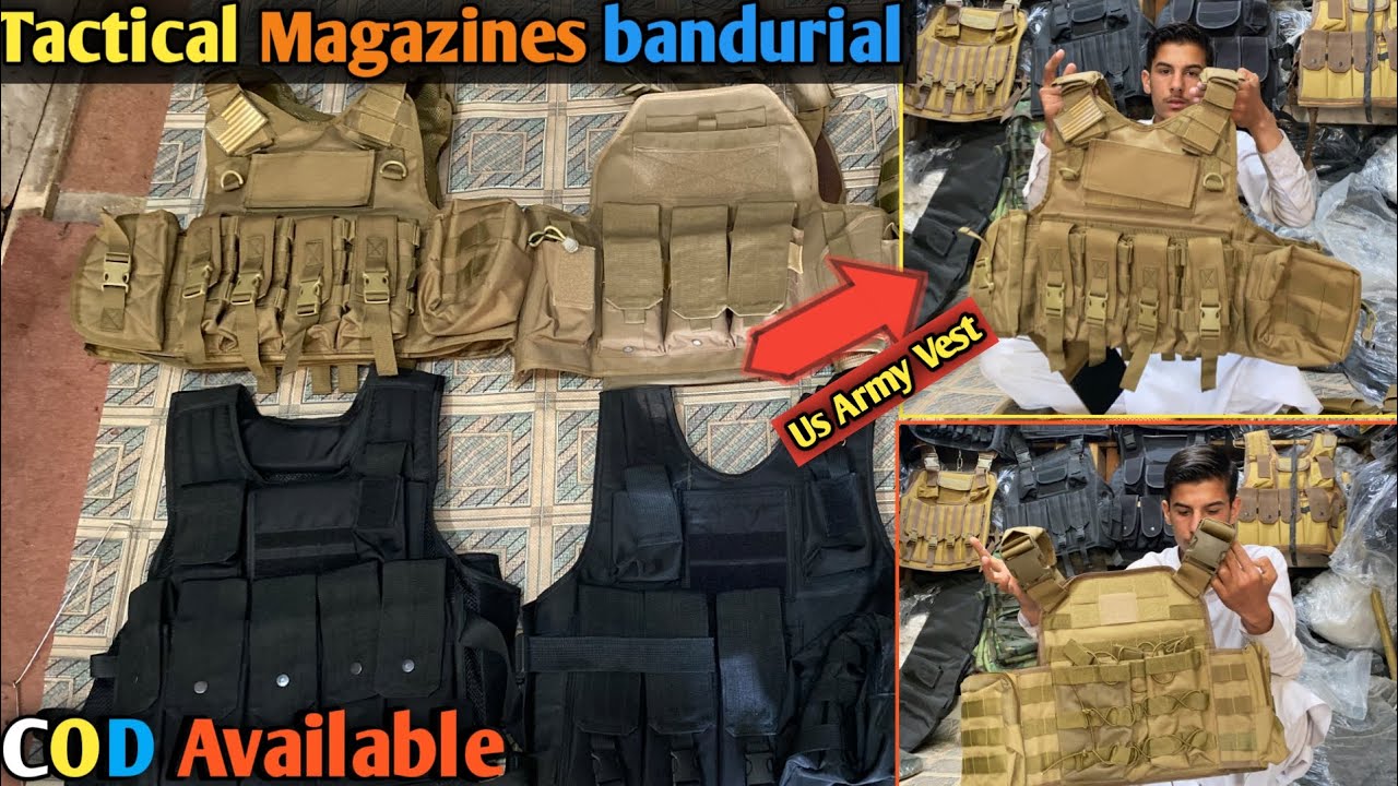 Military Army Tactical Hunting Vest With Magazine Pouch Gear |  In Sitara Market Equipement