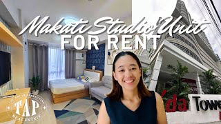 STUDIO CONDO UNIT FOR RENT IN AVIDA TOWERS ASTEN MAKATI YAKAL MAGUYAM BY PAM PERFECTO ✨