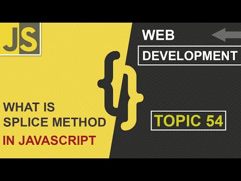 WEB DEVELOPMENT | SPLICE METHOD | CLASS 54 | JAVASCRIPT | SHAN DEVELOPERS