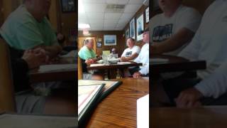 Harmony Grits Quartet impromptu singing at Cox Family Restaurant Morehead City, N.C.