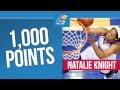 Natalie knight reaches 1k points  kansas womens basketball  21415