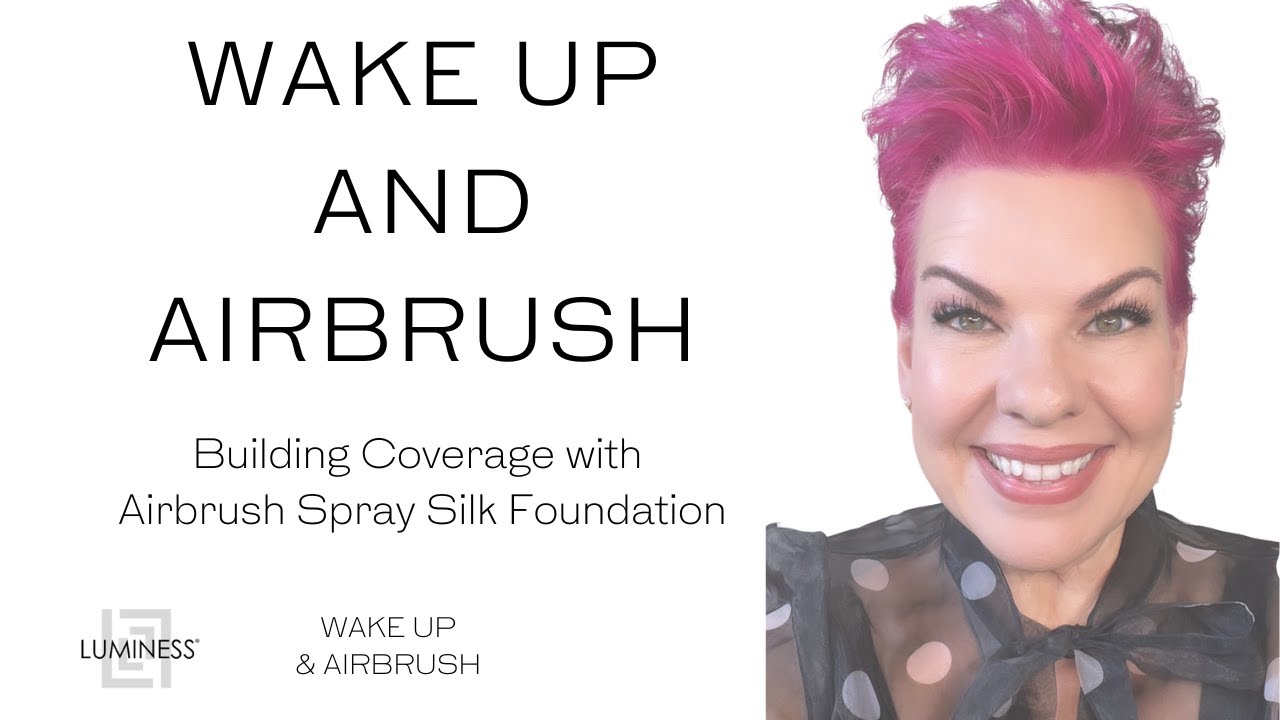 Airbrush Spray Silk Foundation with Buffing Brush
