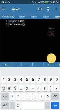 how to make a circle in python using turtle - YouTube