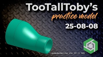 Onshape Speedmodeling Too Tall Toby Practice Model 25-08-08 - first attempt