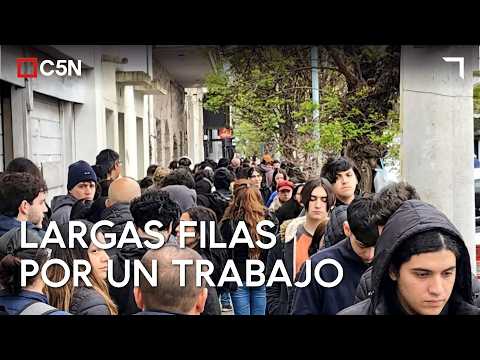 "I'VE BEEN LOOKING FOR A JOB FOR SIX MONTHS" | A CROWD in search of EMPLOYMENT