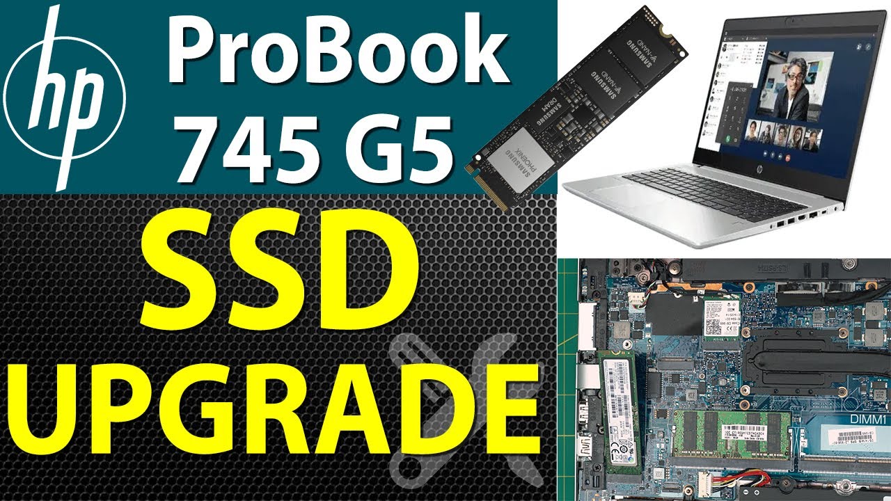 How to Upgrade Storage SSD-HDD for HP ProBook 745 G5 Laptop