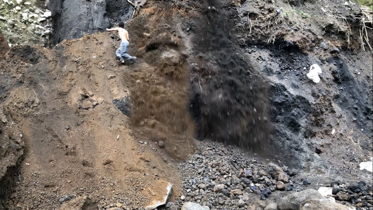 be extra careful..!!! collapsing the cliff