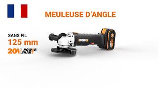 Worx Wx 807 Sans Fil Meuleuse Dangle 125 Mm Fr