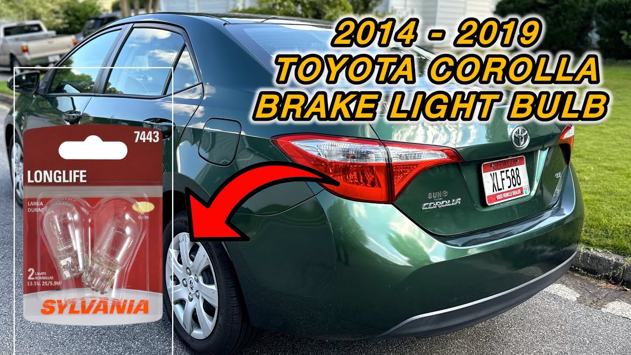 2014 - 2019 Toyota Corolla Brake Light Bulb Replacement ( EASY )