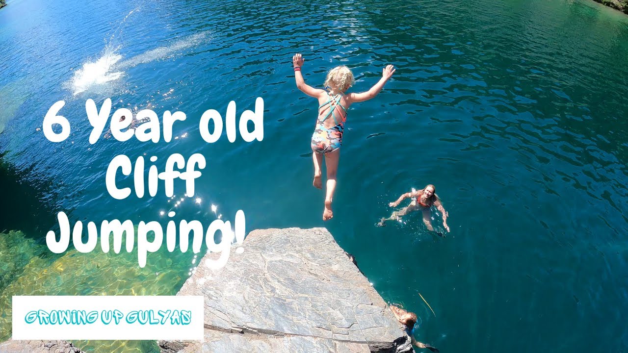 Cliff Jumping with Kids! 6 Year old Cliff Jumping|Silver Springs BC ...