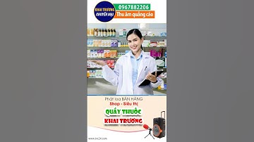 Thu âm Quảng cáo khai trương Quầy thuốc 24h giọng MC nữ cực Hay