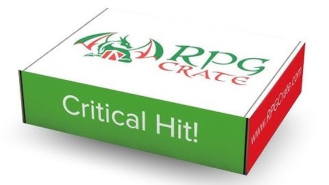 My very first unboxing! RPG CRATE