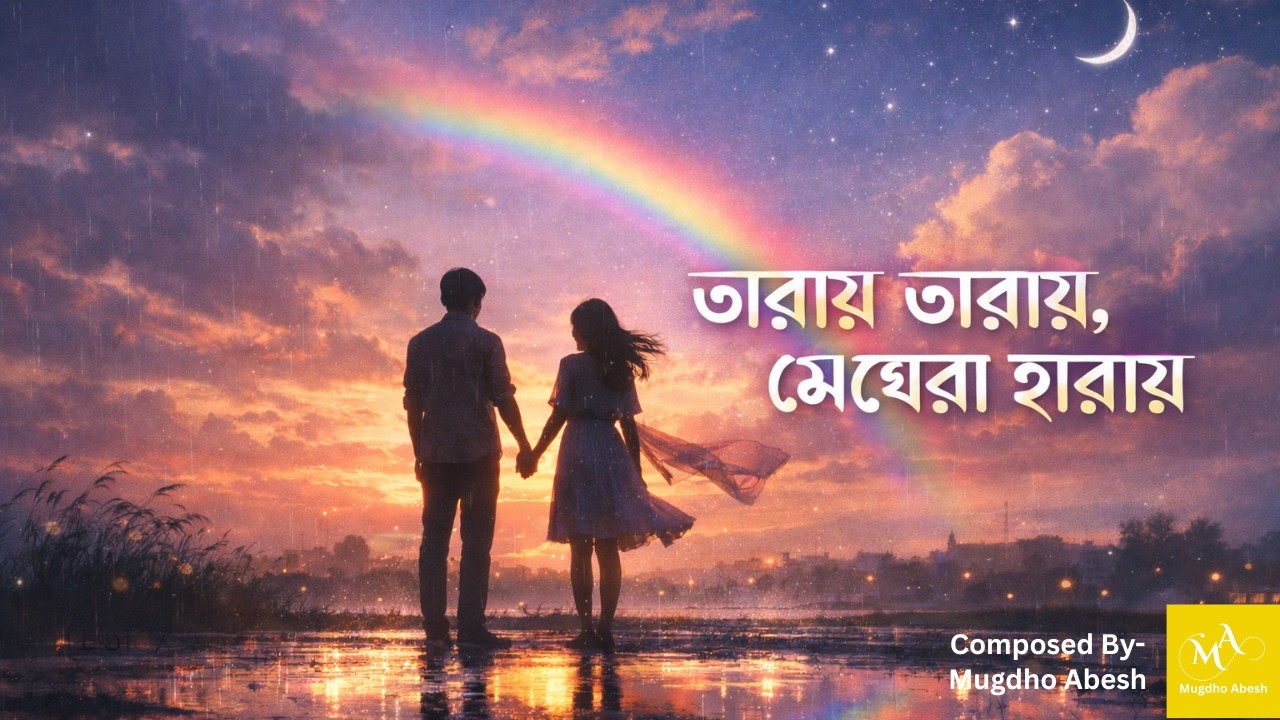 তারায় তারায়, মেঘেরা হারায় 🌈 | New Bangla Romantic Song 2026 | Cinematic Love Song l Mugdho Abesh