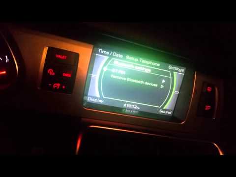 2007 audi q7 How to connect Bluetooth to your phone to make calls