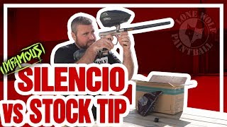Infamous Silencio Freak XL Barrel Tip vs Stock All American Tip | Decibel Test | Lone Wolf Paintball