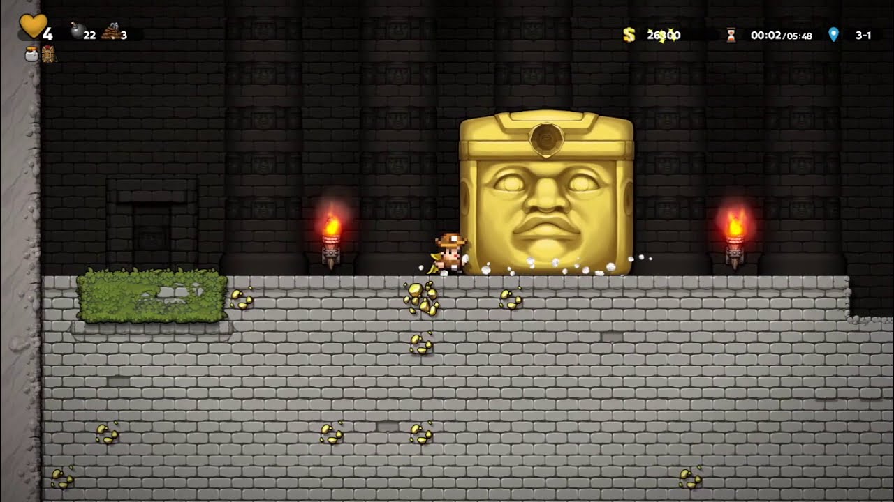Spelunky 2 Sort of Ball and Chain Normal Run YouTube