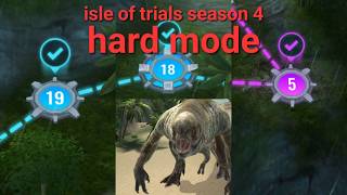 Isle of trials Season 4(hard mode) Walkthrough part 14 DISTORTUS REX BOSS | Jurassic World Alive