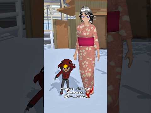 Baby Yuta ikut membersihkan kandang sapi bersama Nenek #sakuraschoolsimulator