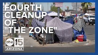 City of Phoenix conducts fourth cleanup of 'the Zone'