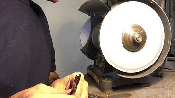 "In The Cut" Hand grinding a flat bottom drill