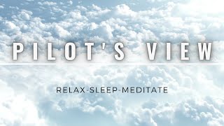 Pilot's View Cloud Surfing | Flying Above Clouds |3 HOURS | Study, Relax, Reduce Stress, Insomnia |
