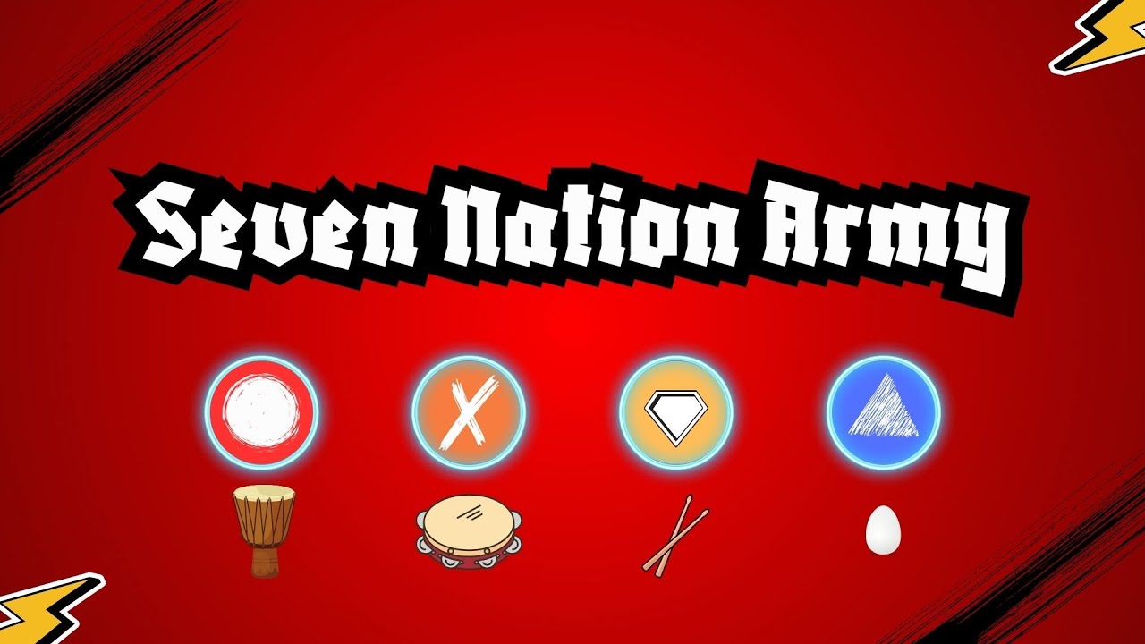 Seven Nation Army | Percussion Ensemble Play Along | Easy Steady Beat