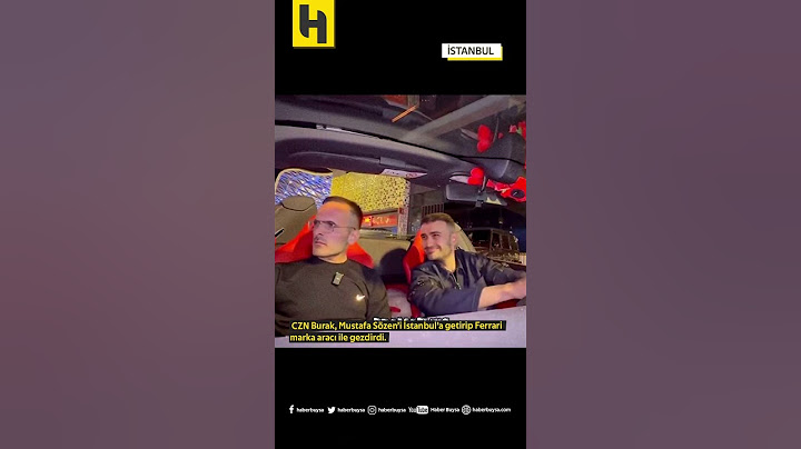 CZN Burak, Mustafa Sözen’i İstanbul’a getirip Ferrari marka aracı ile gezdirdi.