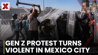 Mexico City Protests:Security Officers Fall Weak As Gen-Z Mob Takes Over National Palace|NewsX World