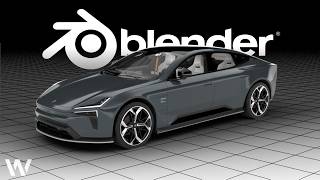 Modeling Polestar 5 2026| Blender 3D modelling Timelapse